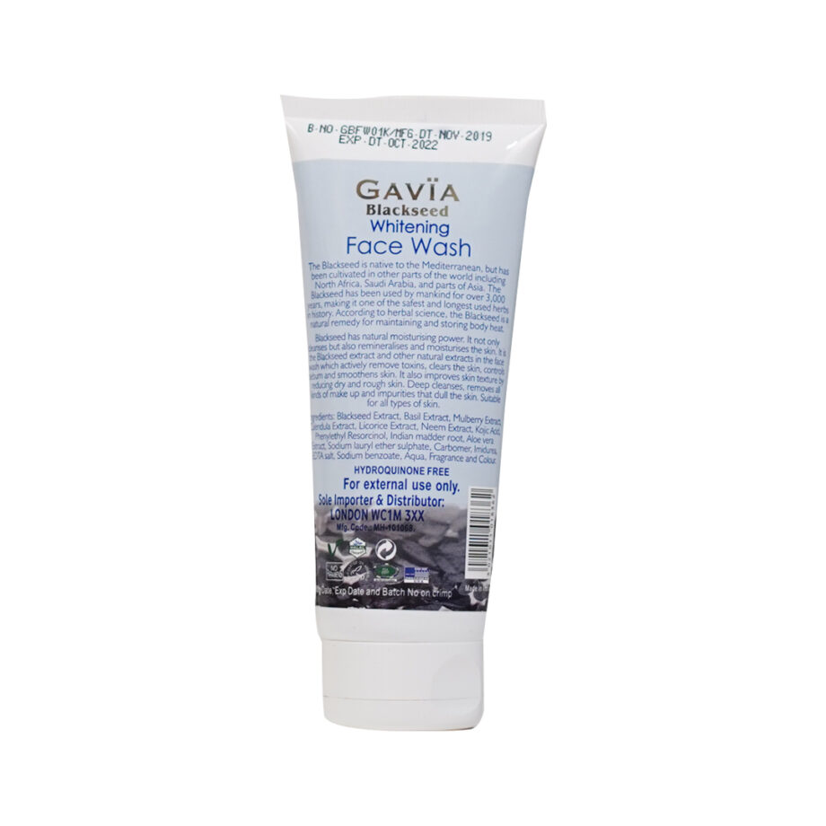 GAVIABLACKSEED FACE WASH 100ML Gavia Luxury